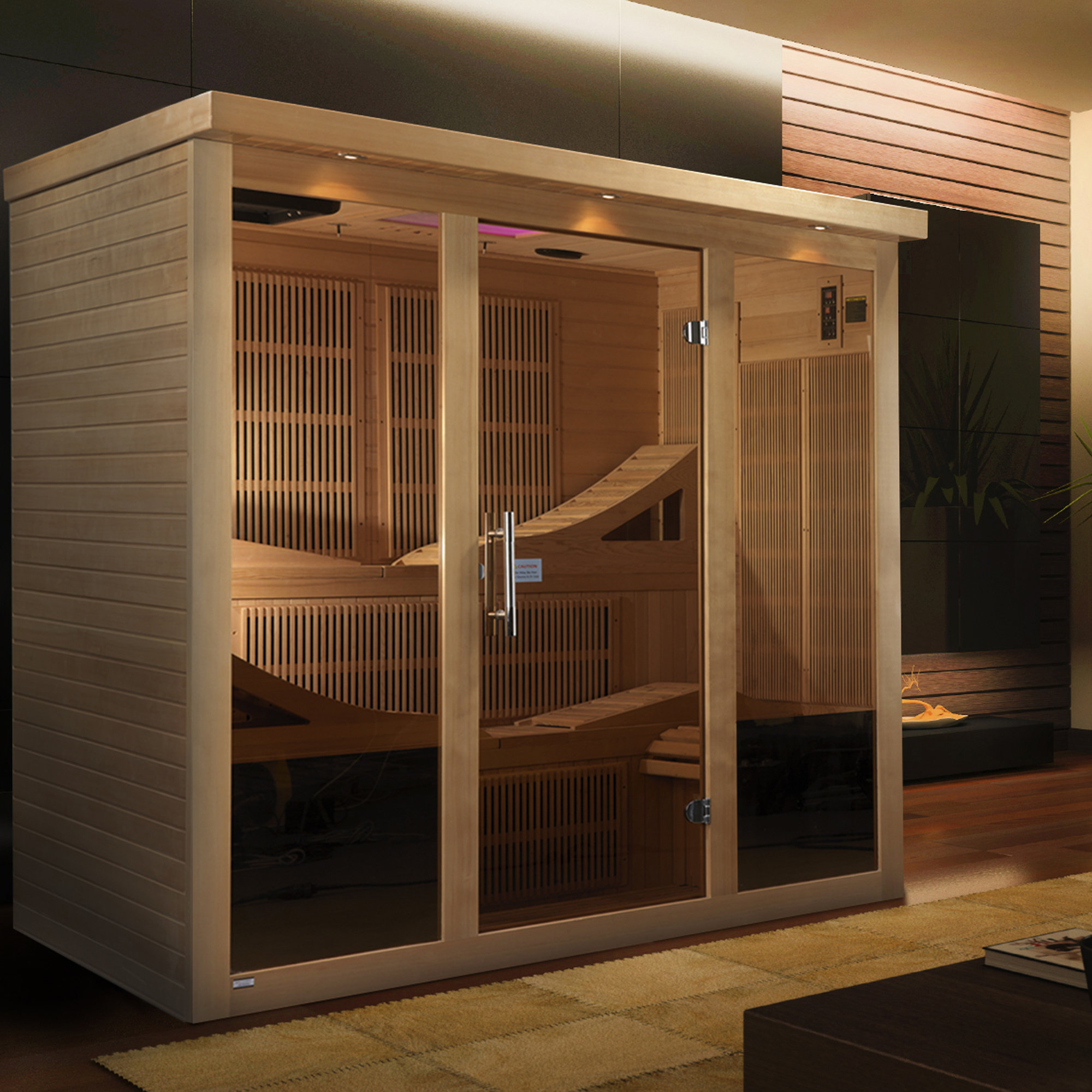 Dynamic Infrared Monaco 6 Person Indoor FAR Infrared Sauna with