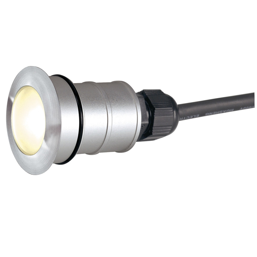 SLV Leuchten & Lampen SLV No. 228337 POWER TRAIL-LITE round Edelstahl 316 LED blau IP67