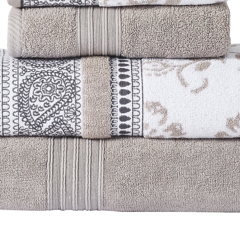 Canora Grey Courtnie 6 Piece 100% Cotton Towel Set & Reviews | Wayfair