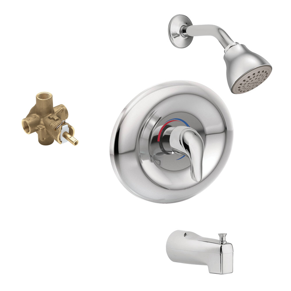 Moen Chateau Pressure Balanced Tub and Shower Faucet with Roughin