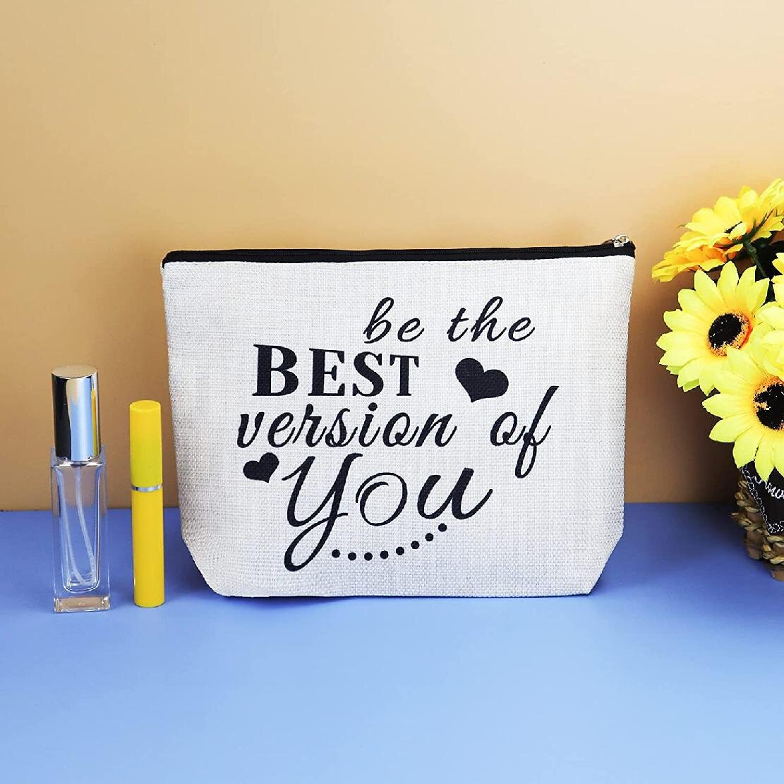 Daughter Girls Friend BFF Motivational Gifts for Women- Spread Kindness Teens Positive Inspirational Quotes Makeup Bag Inspirational Gifts for Women Uplifting Encouragement Gifts for Women 