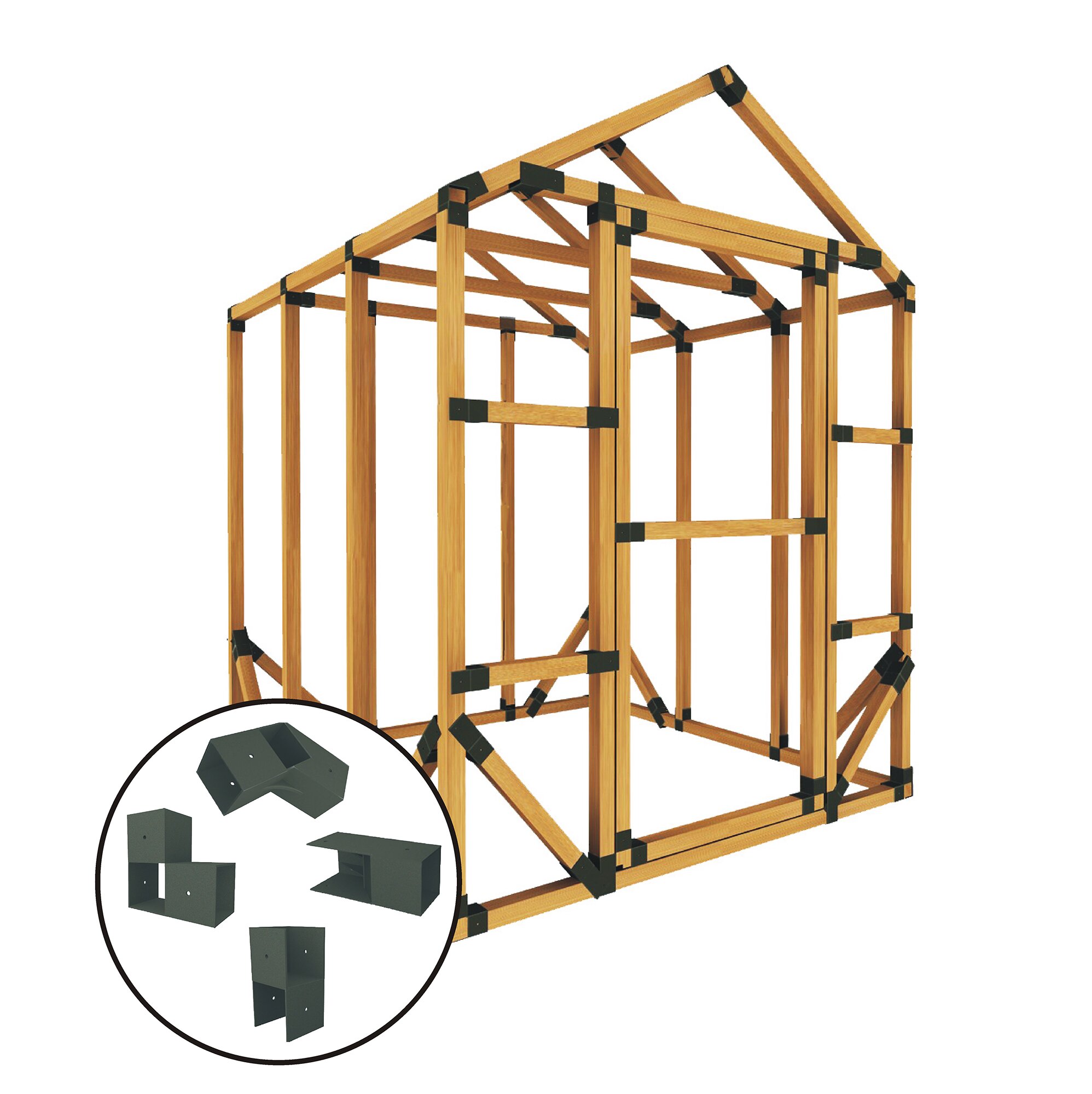 E Z Frames 6 W X 6 D Greenhouse Kit Wayfair