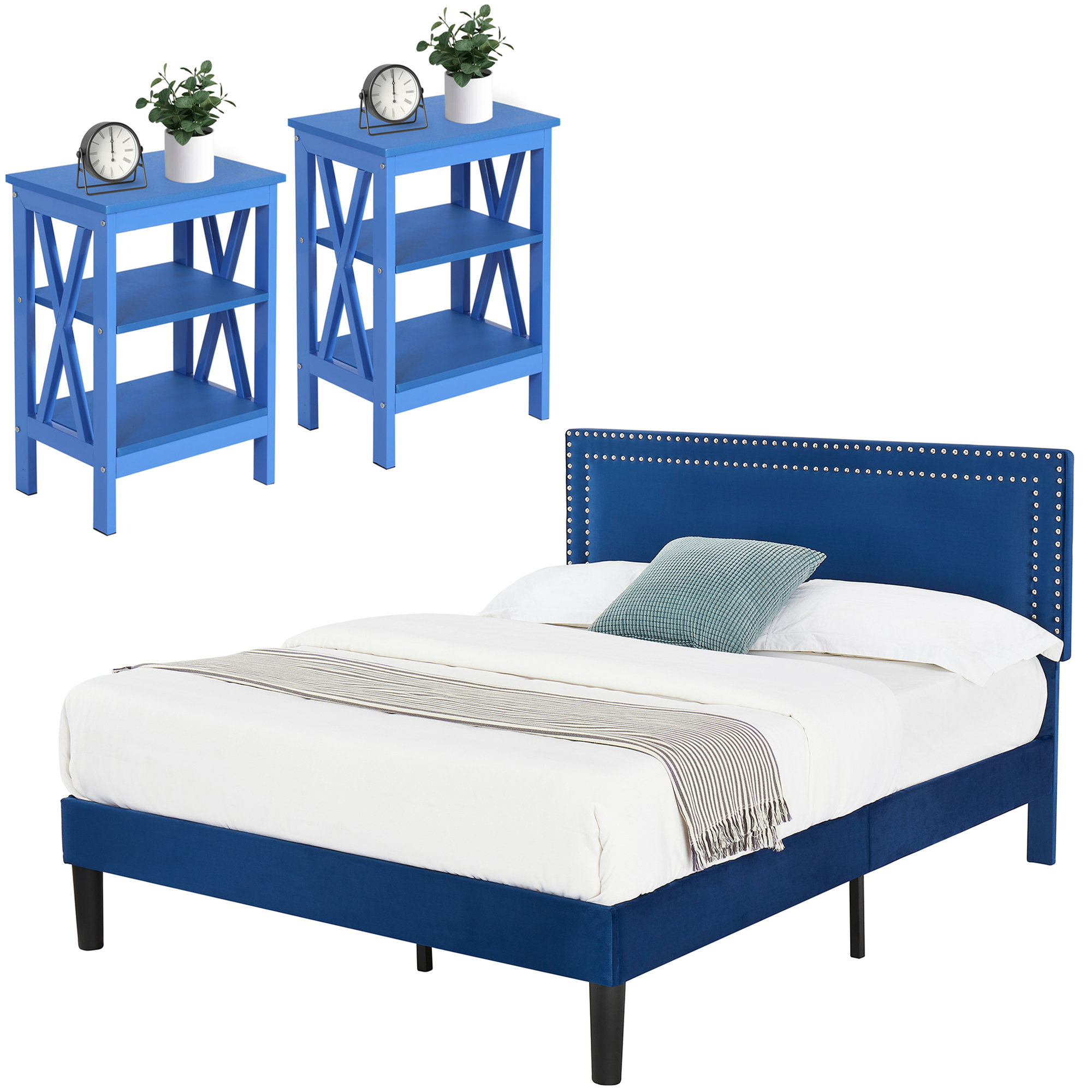 Breakwater Bay Whitling 3 Piece Bedroom Set Wayfair