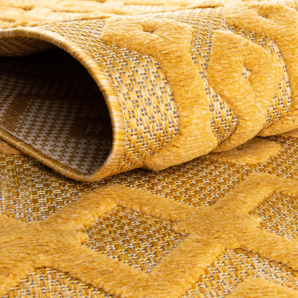 Langley Street Gritton Yellow Indoor/Outdoor Rug & Reviews | Wayfair