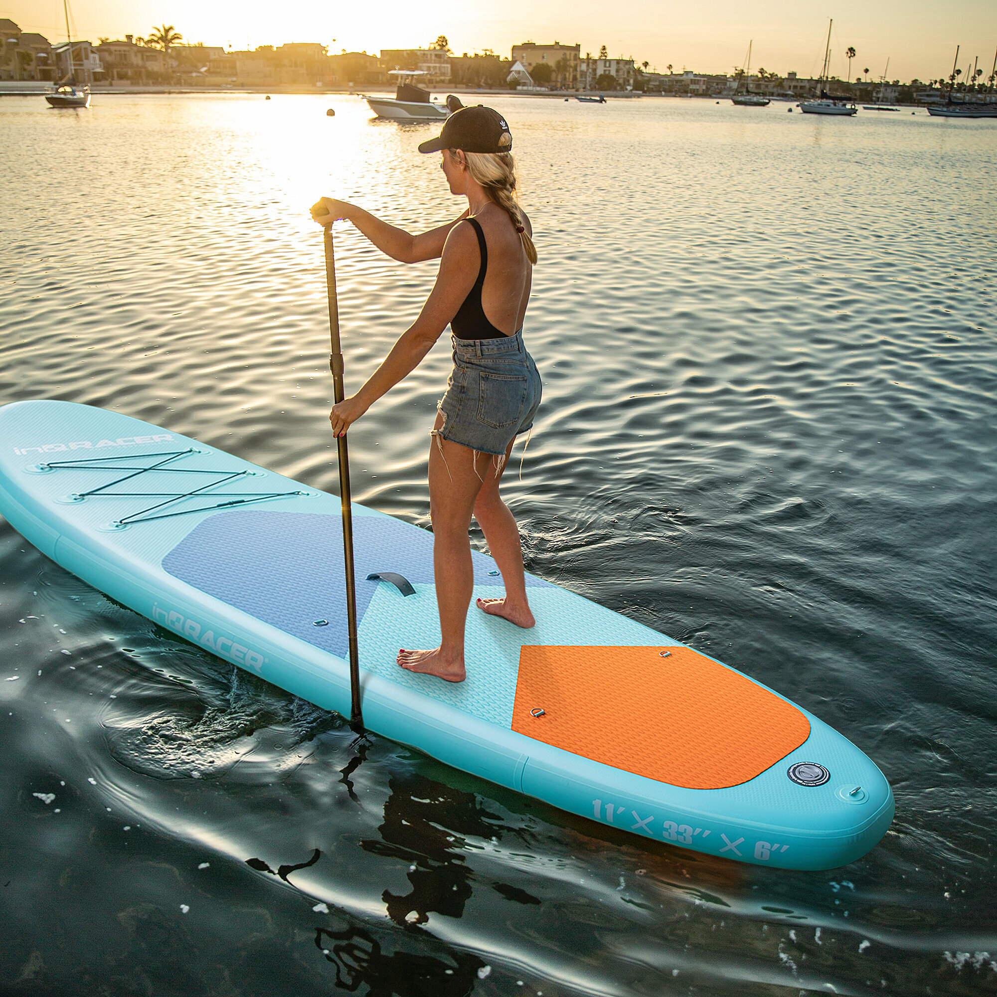 EDGEWOOD Inflatable Stand Up Paddle Board, 10'6