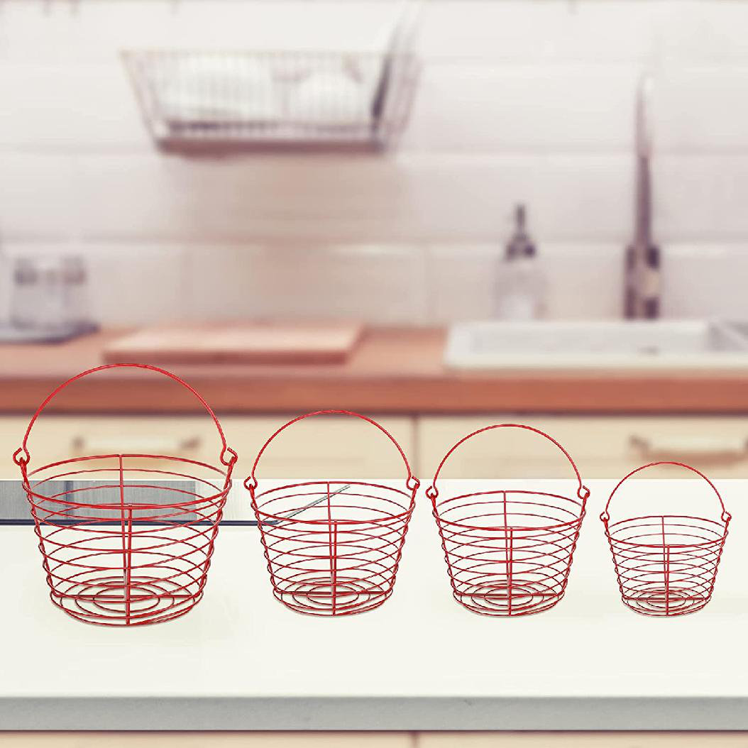 Prep & Savour 4 Piece Metal/Wire Basket Set Wayfair