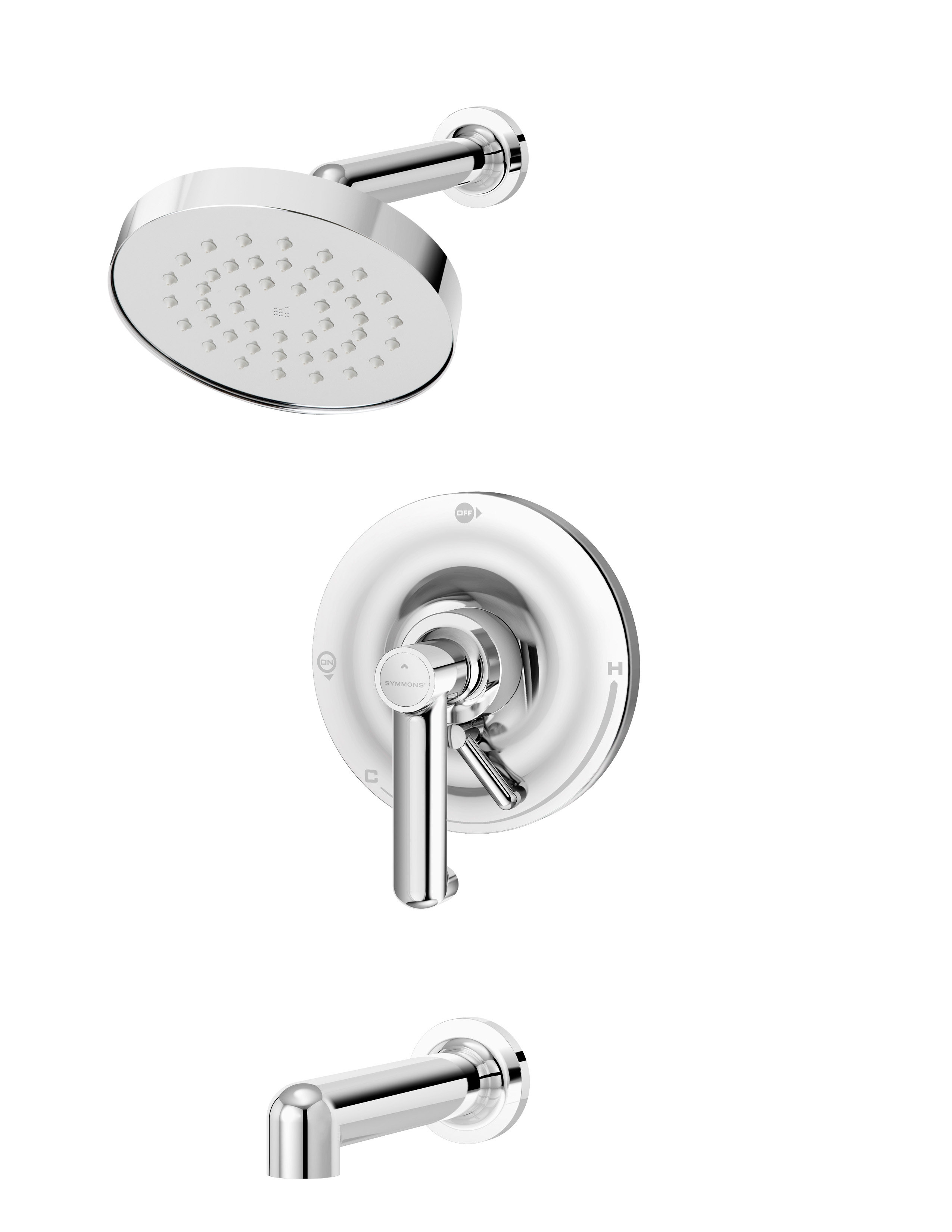 Symmons Museo Single Handle Tub and Shower Faucet Trim with Integral