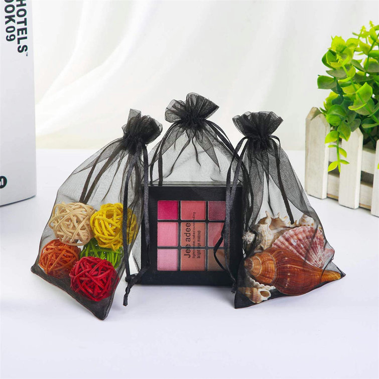 4x6in Sheer Coralline Organza Jewelry Candy Pouch Wedding Party Favor Gift Bags 