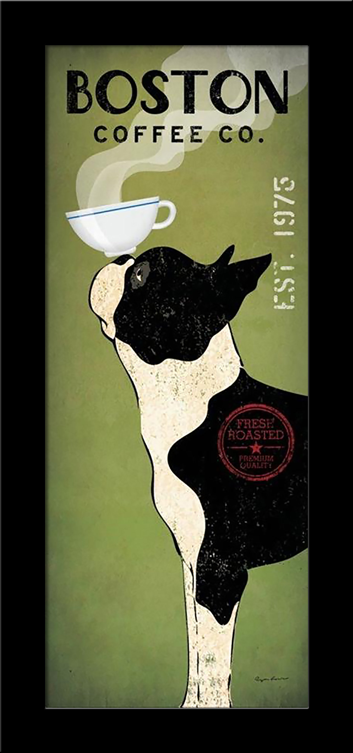 Buy Art For Less Boston Coffee Company Picture Frame Advertisements