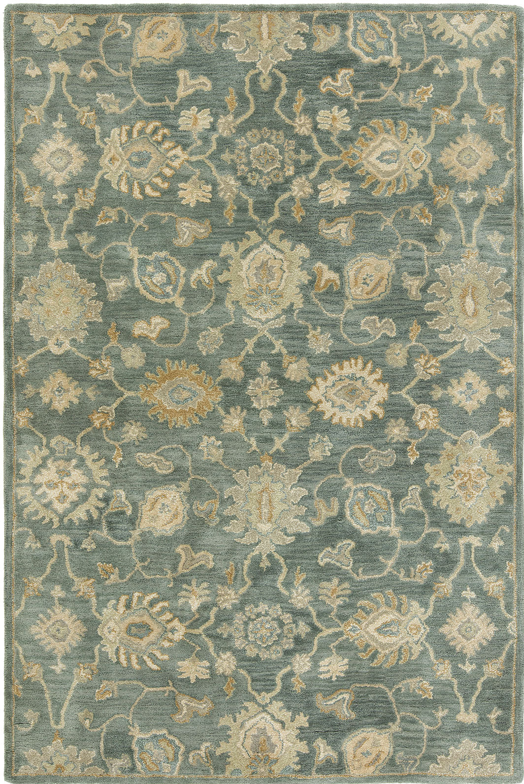 Charlton Home® Allentown Handmade Wool Blue Rug & Reviews Wayfair