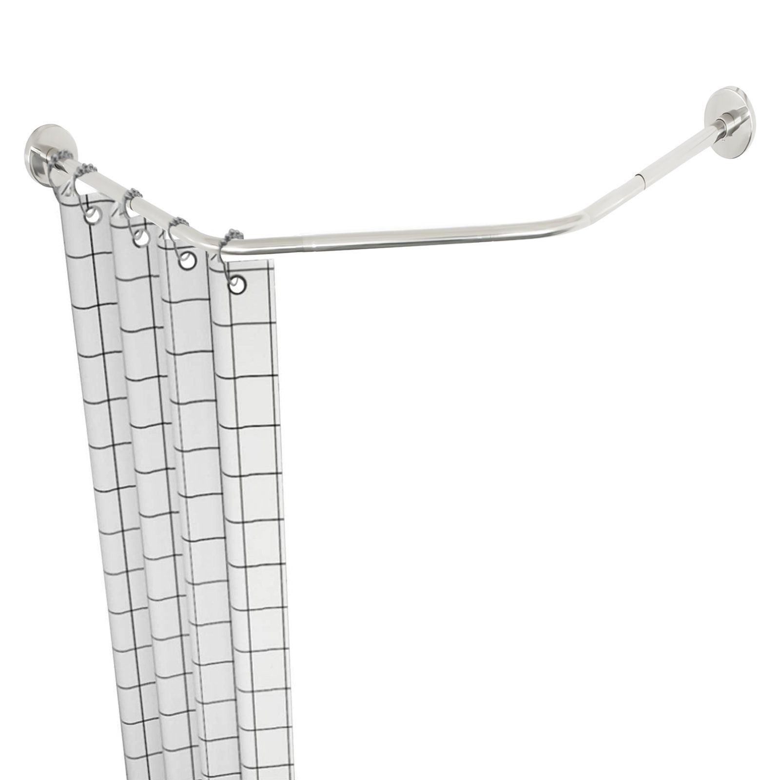 YYBUSHER Stainless Corner Shower Curtain Rod Wayfair