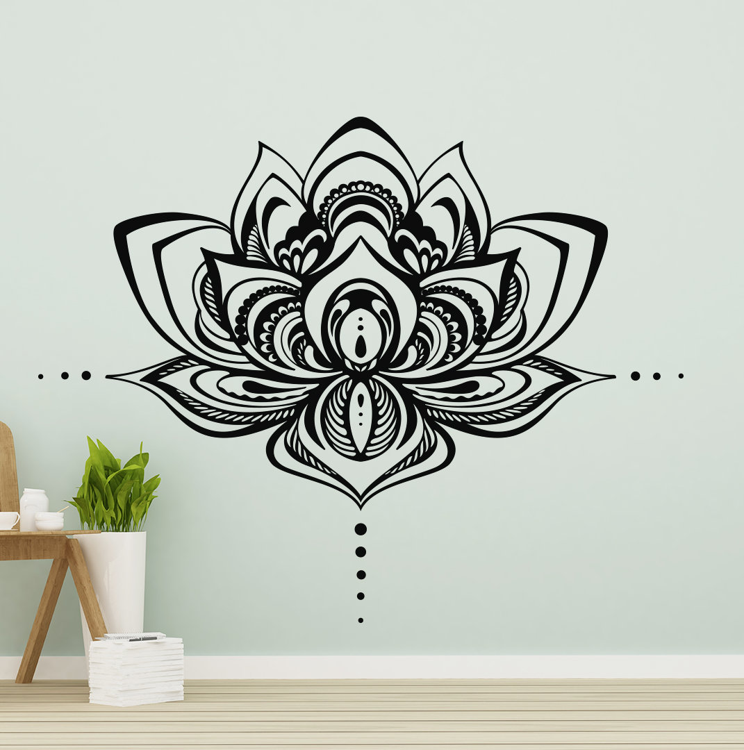 Dakota Fields Lotus Flower Wall Decal Wayfair