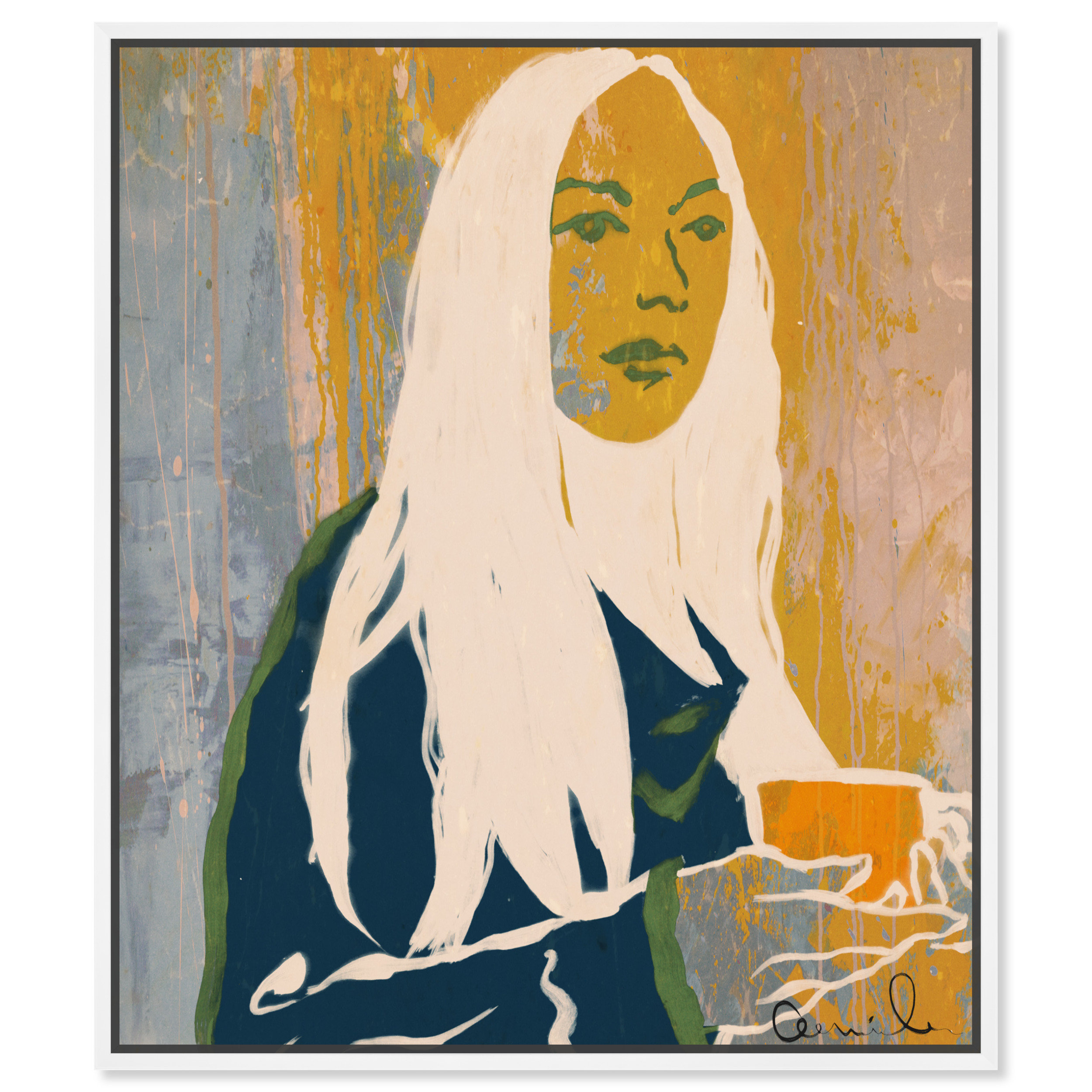 Rosdorf Park Lady In Yellow Painting on Canvas Wayfair