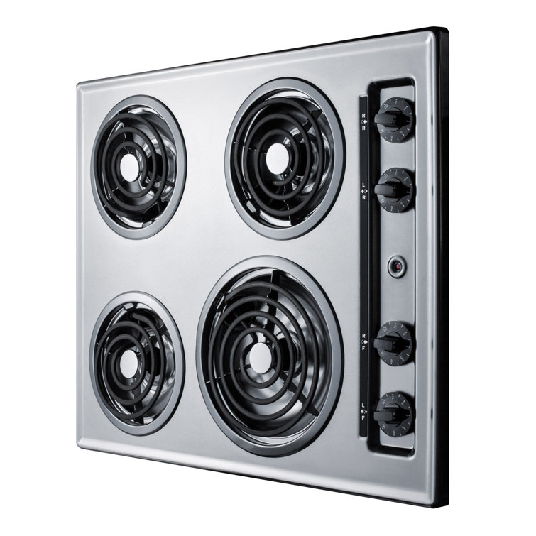 24 electric cooktop 4 burners