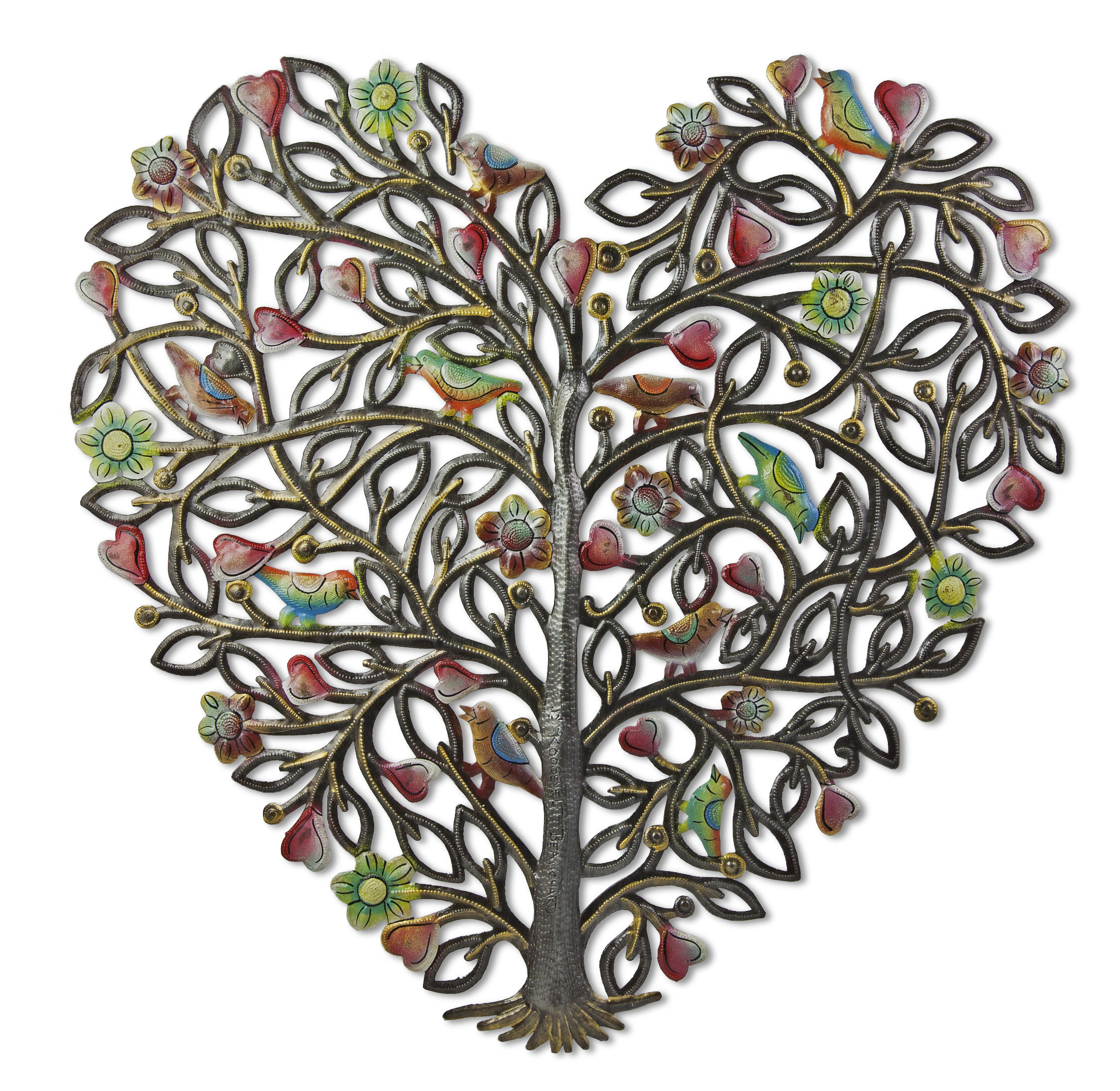 BeyondBorders Painted Heart Tree Wall Decor & Reviews Wayfair