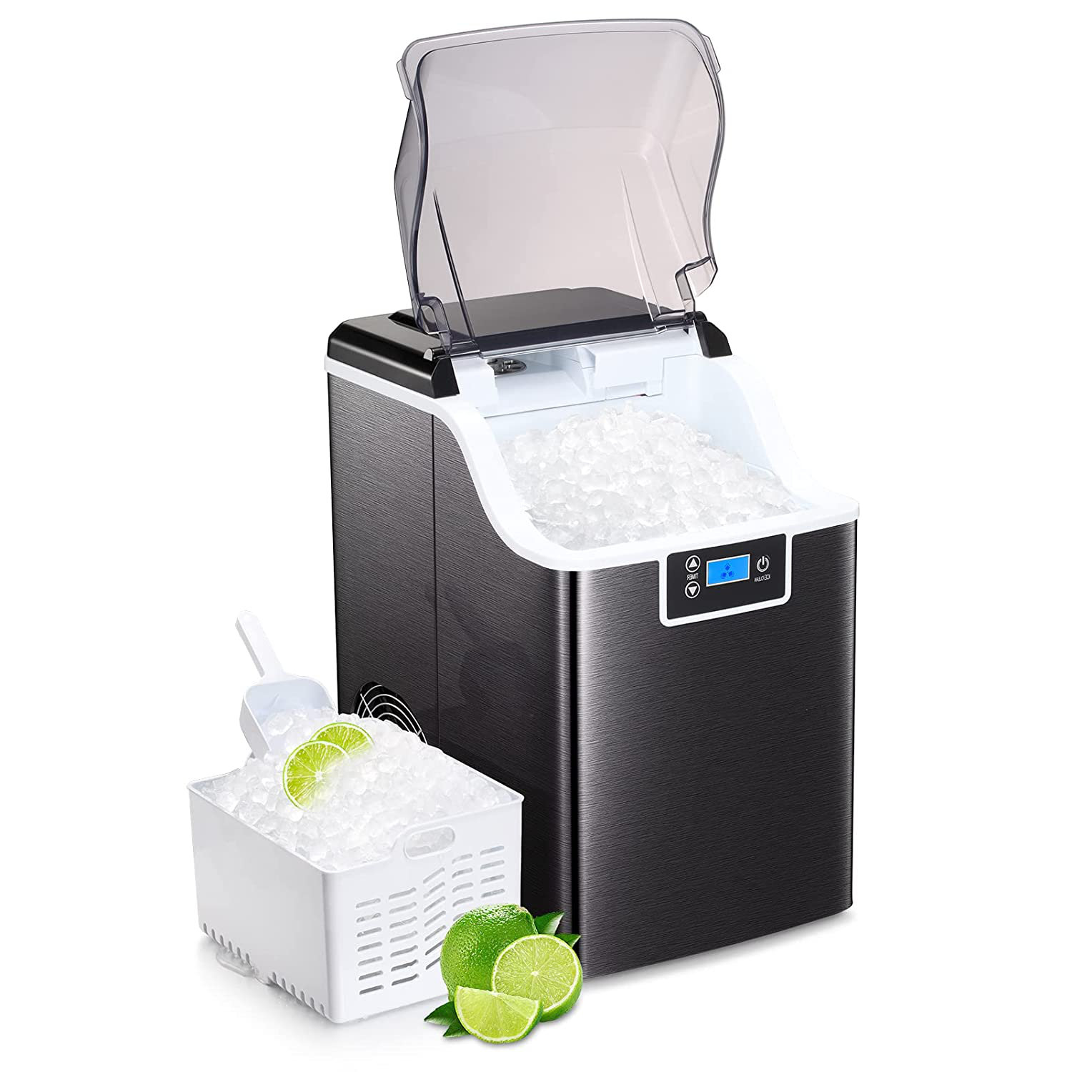 Antarctic Star Nugget Ice Maker Machine With Soft & Chewable Ice