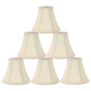 Hardback Candle Linen Lampshade,Off inch ONEPRE Clip On Chandelier Lamp Shades 
