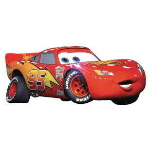 Shaped Birthday Party Favours Lightning McQueen Disney Cars Stickers x 5 