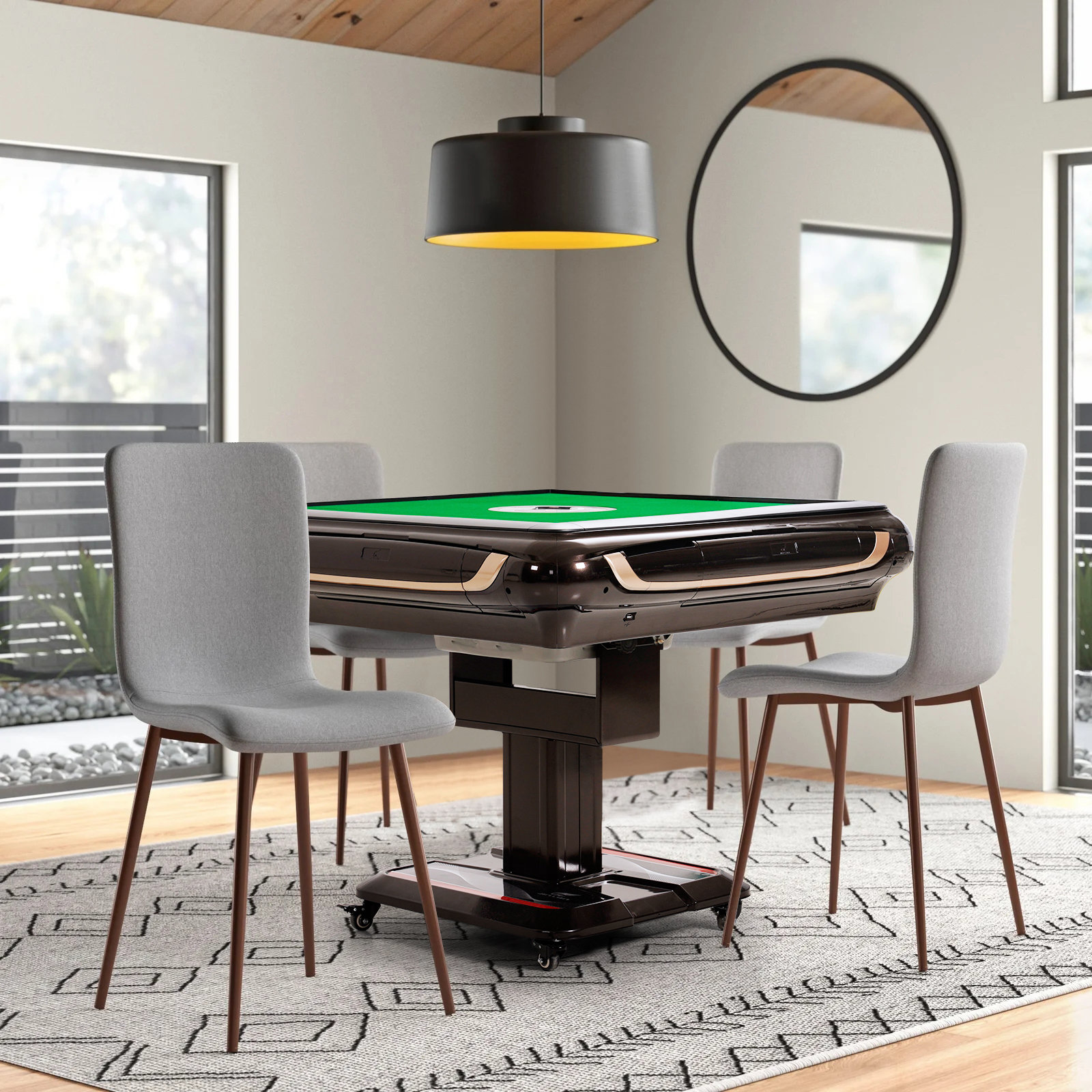 ABAKAN Automatic Mahjong Foldable Dining/Game Table with 2 sets of 42mm 144  Chinese Tiles | Wayfair