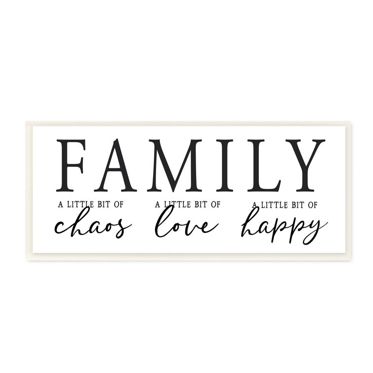 Stupell Industries Loving Family Sign Cheerful Casual Quote Wall Plaque