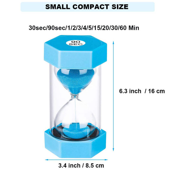 30 Seconds Sand Timer Hourglass Clock For Kitchen Yoga Kids Game Gold Sand 