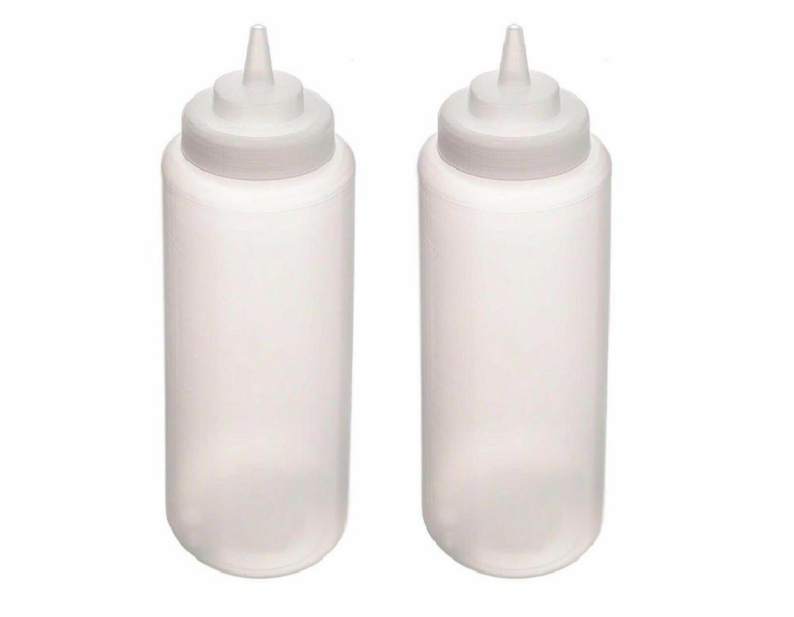 Prep & Savour 2pc 16oz Clear Plastic Condiment Squeeze Bottle Set Wayfair
