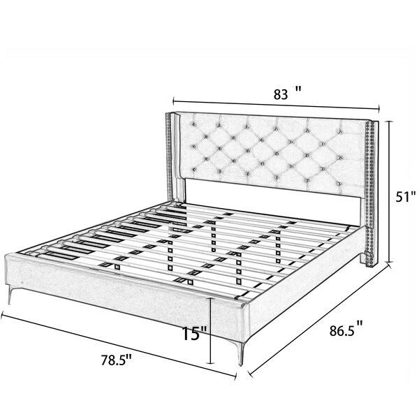 Mercer41 Diwata Upholstered Bed & Reviews | Wayfair