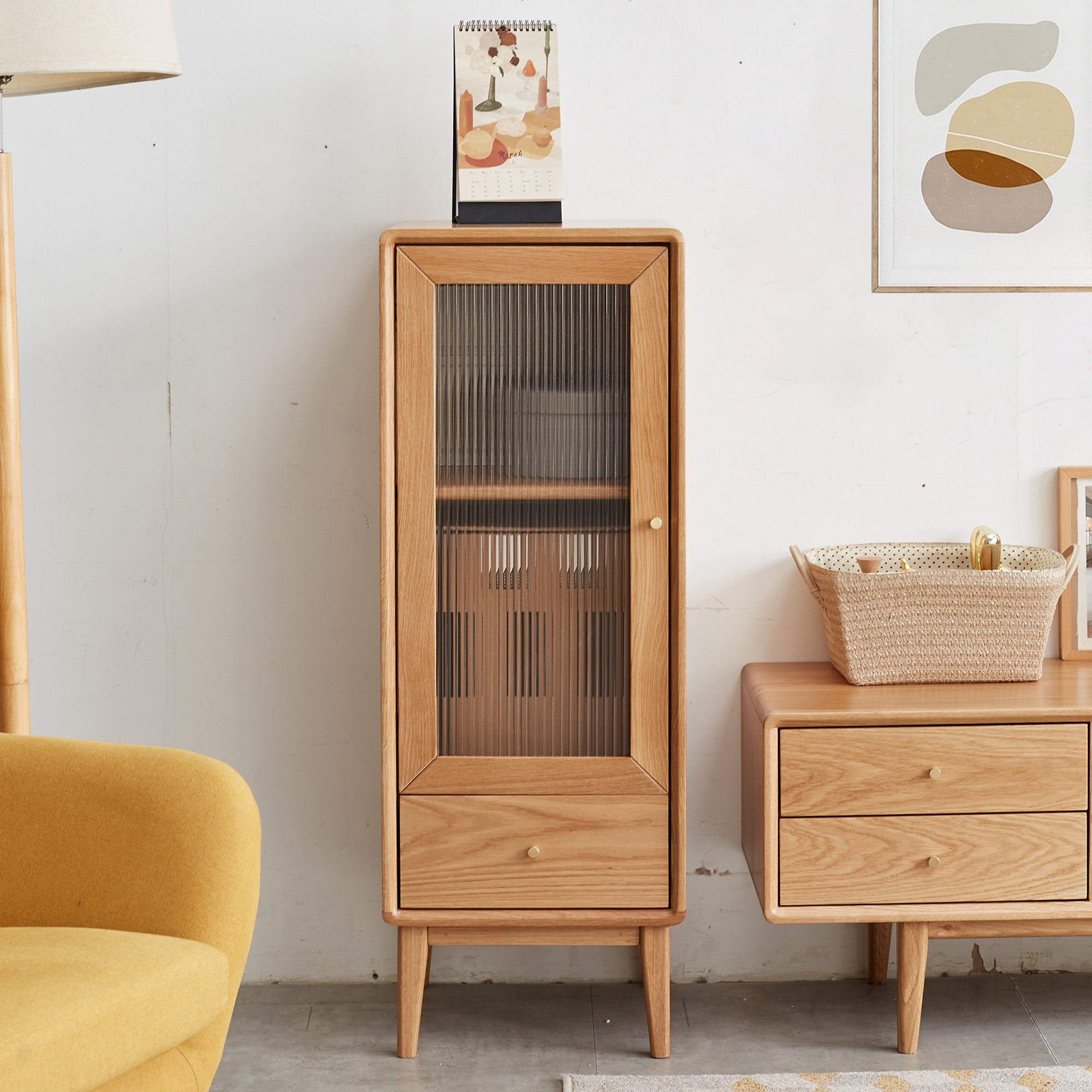 Corrigan Studio® Iveth Solid Wood 1 Door Accent Wayfair