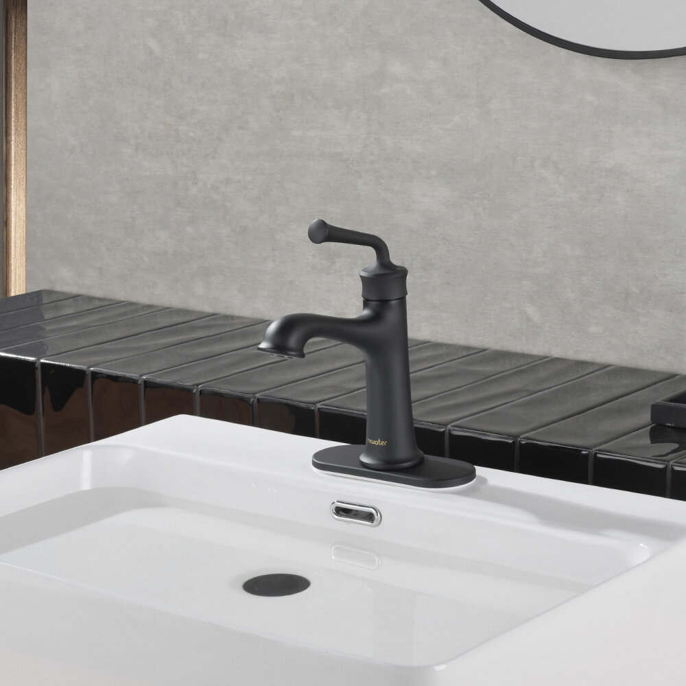 Oriënteren Waterig Integratie NEWATER Single Hole Faucet Single-handle Bathroom Faucet with Drain  Assembly & Reviews | Wayfair