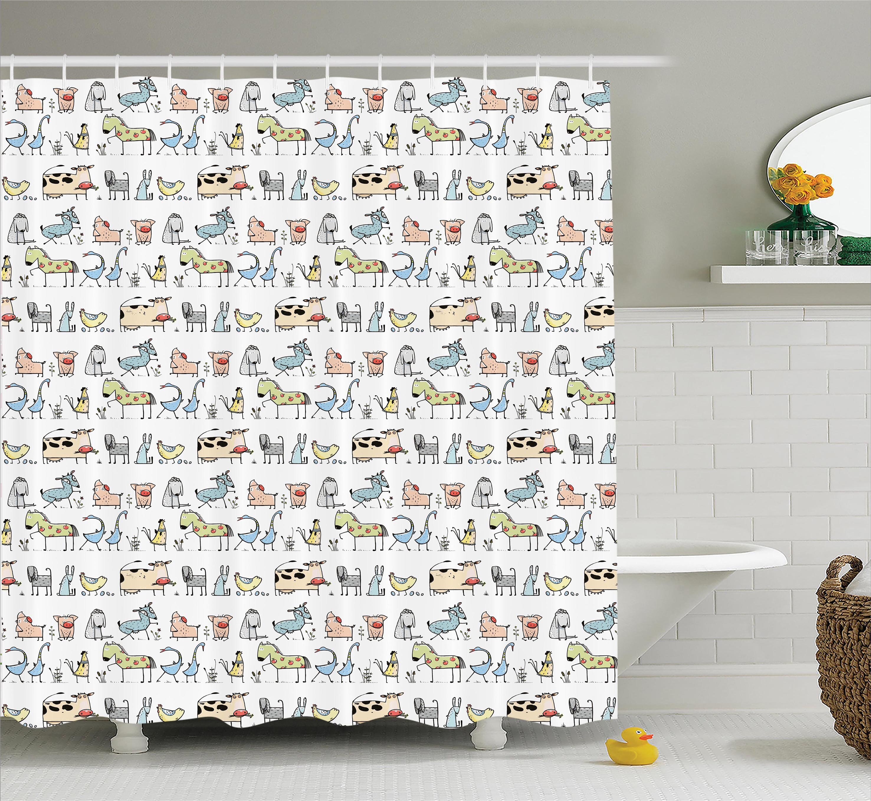 Harriet Bee Omari Room Cute Cartoon Animal Single Shower Curtain - Wayfair  Canada