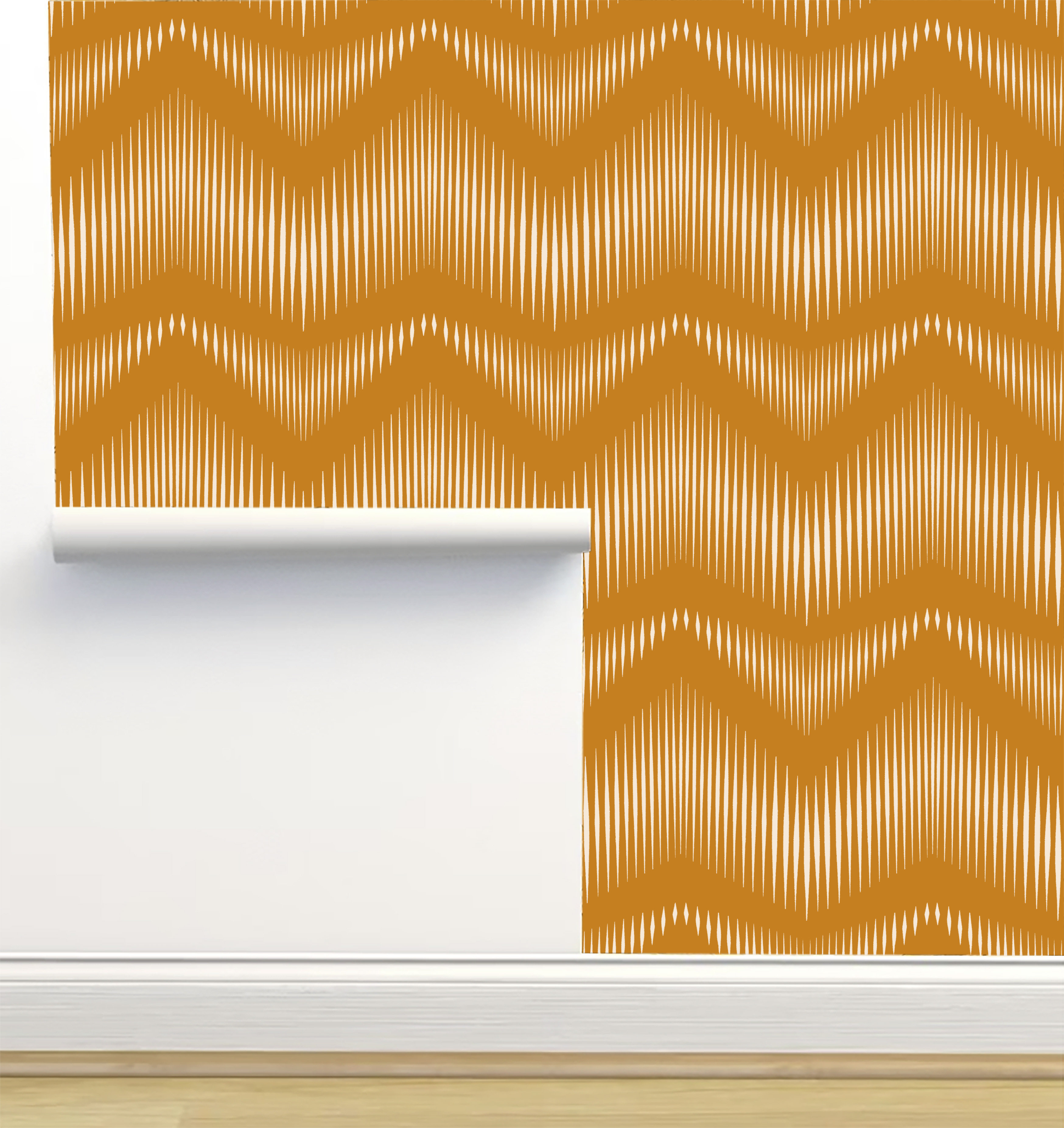 Red Barrel Studio® Nenyasha Peel & Stick Chevron / Zig Zag Wallpaper