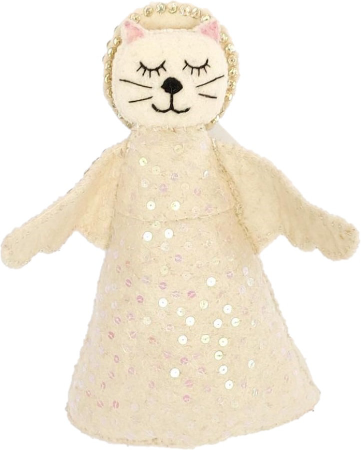 The Holiday Aisle® Cat Angel Tree Topper Wayfair