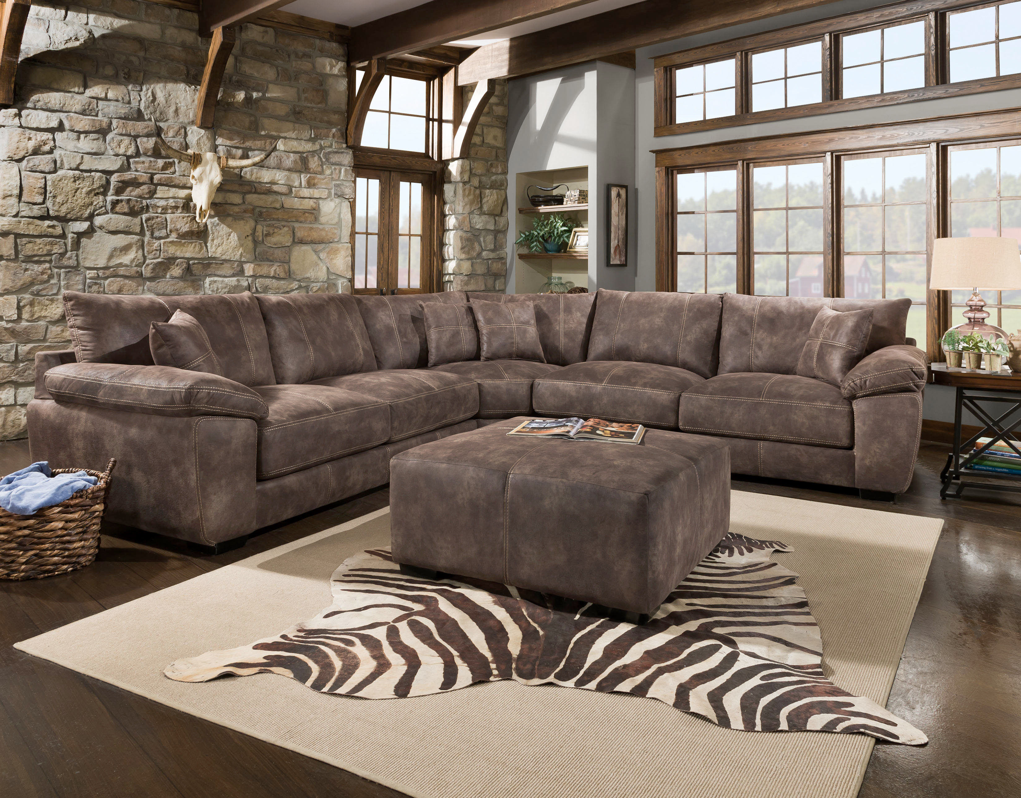 Foundstone™ Charleigh 240" Wide Symmetrical Corner Sectional & Reviews
