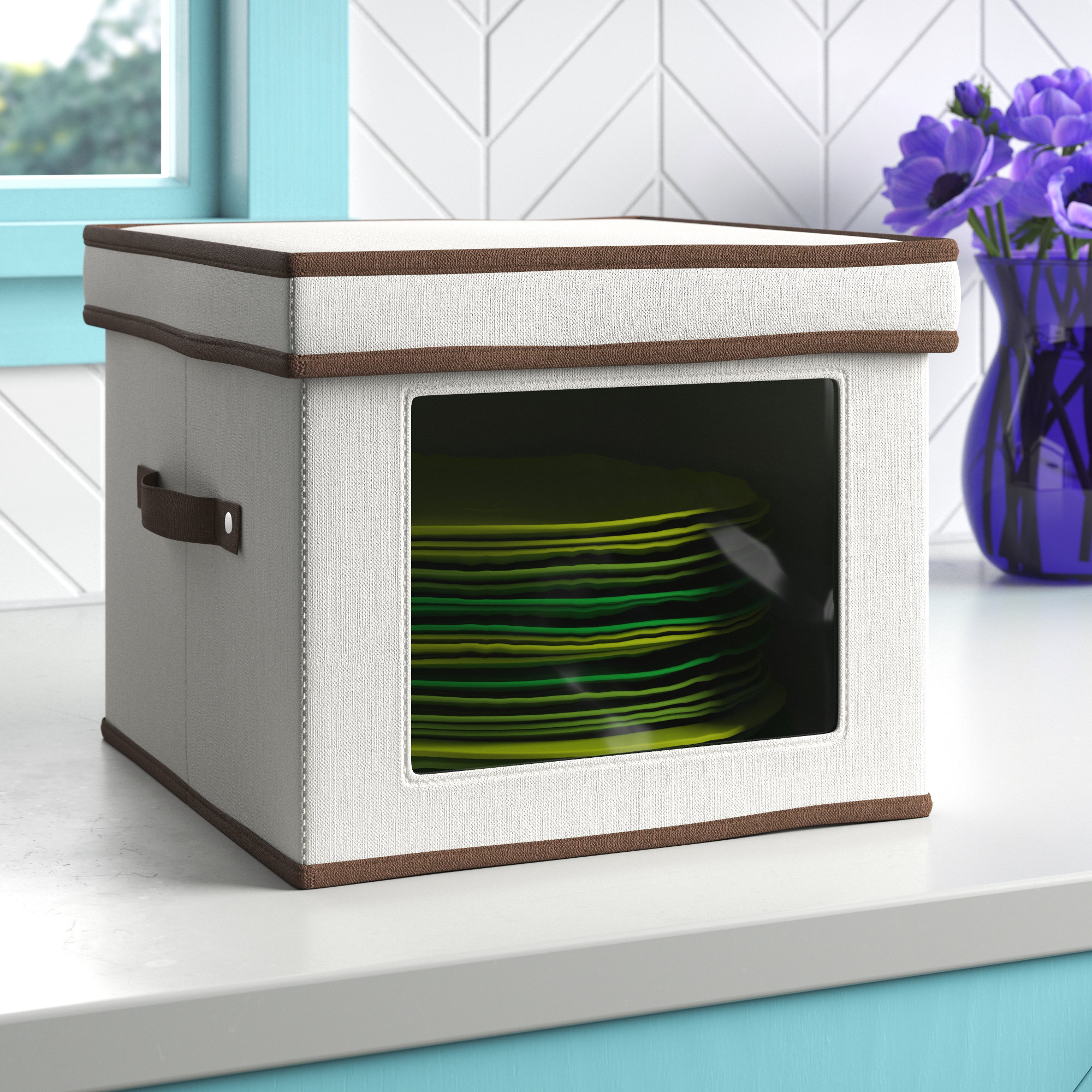 Wayfair Basics® Salad Plate Storage Chest & Reviews Wayfair