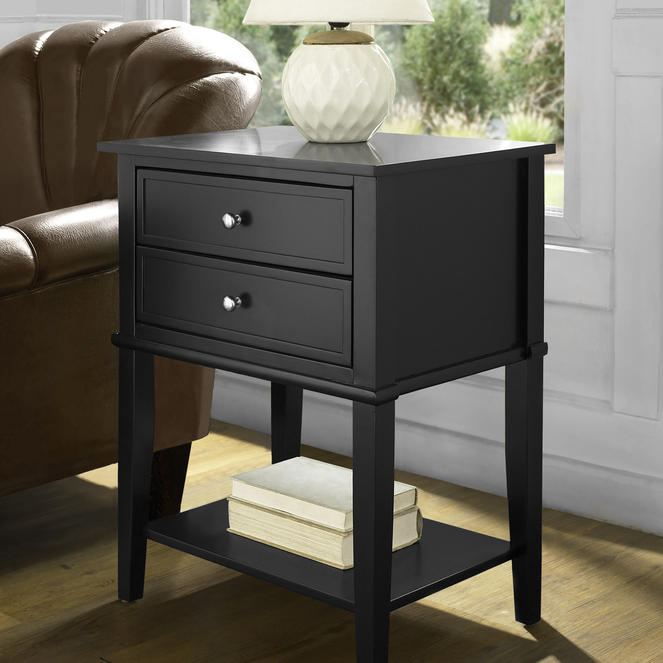 End Table Locker Cabinet with a Drawer Night Stand bedside table Living Room USA 