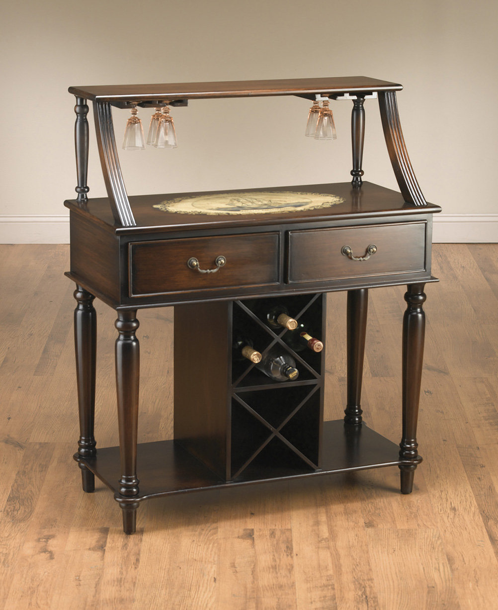 Charlton Home® Eton Bar with Wine Storage Wayfair