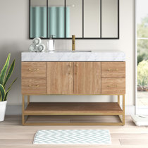 Wayfair | Light Wood Bathroom Vanities You'll Love in 2022
