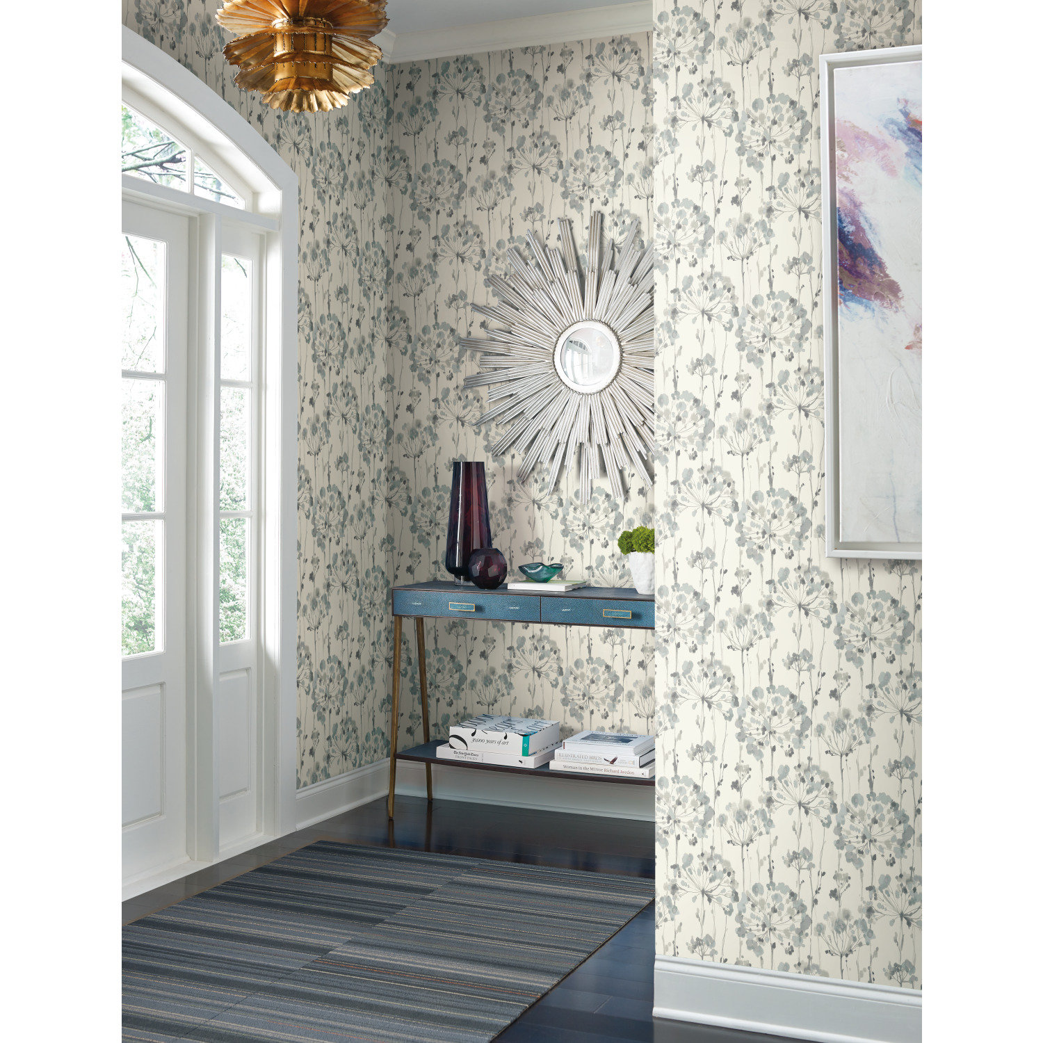 Candice Olson Peel & Stick Floral Wallpaper Wayfair