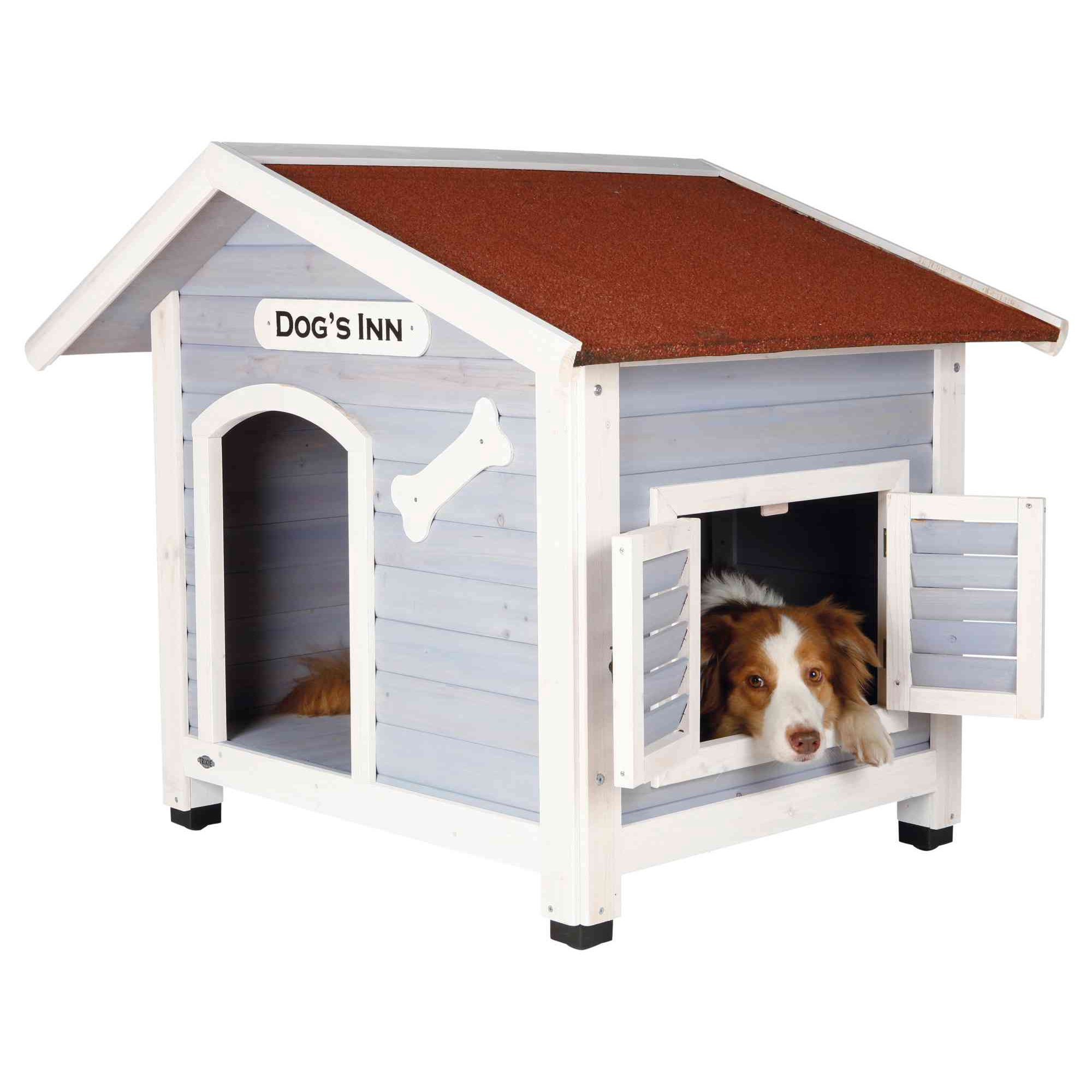 Tucker Murphy Pet™ Darisha Gray/White/Brown Insulated Igloo Style Dog