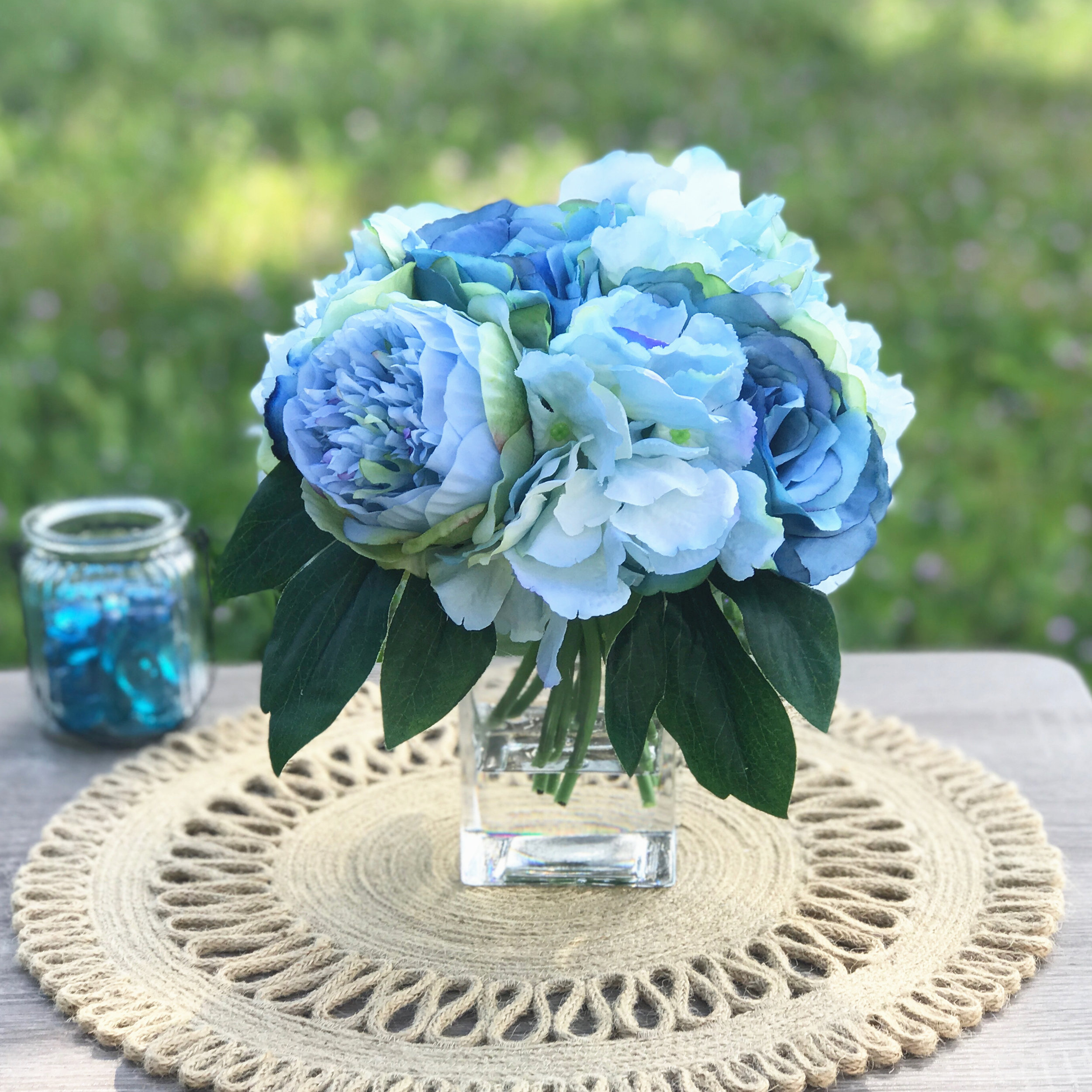 House of Hampton® Faux Mixed Floral Arrangement in Vase & Reviews Wayfair