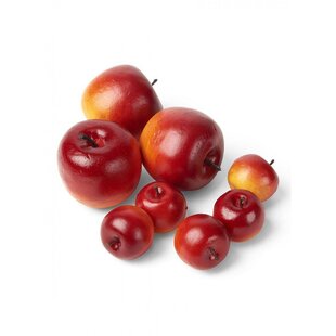 Artificial Apple Red Delicious Apple Box of 12 Decorative Fake Fruit Faux Apple 