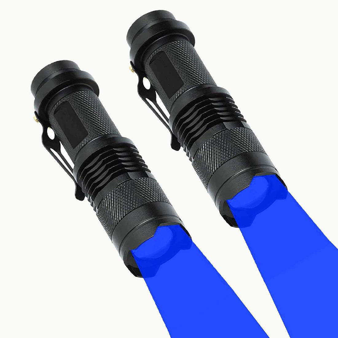 zhong_hua 3 Modes Blue Light Flashlight 