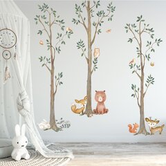 Woodland cute animals wall art mural sticker decal nursery bedroom D25 Haus  & Garten LA1780081