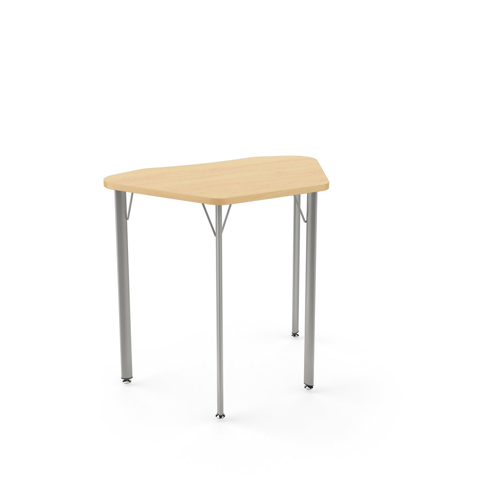 KI Furniture Intellect Wave Trapezoid Desk 29" Height Laminate Top