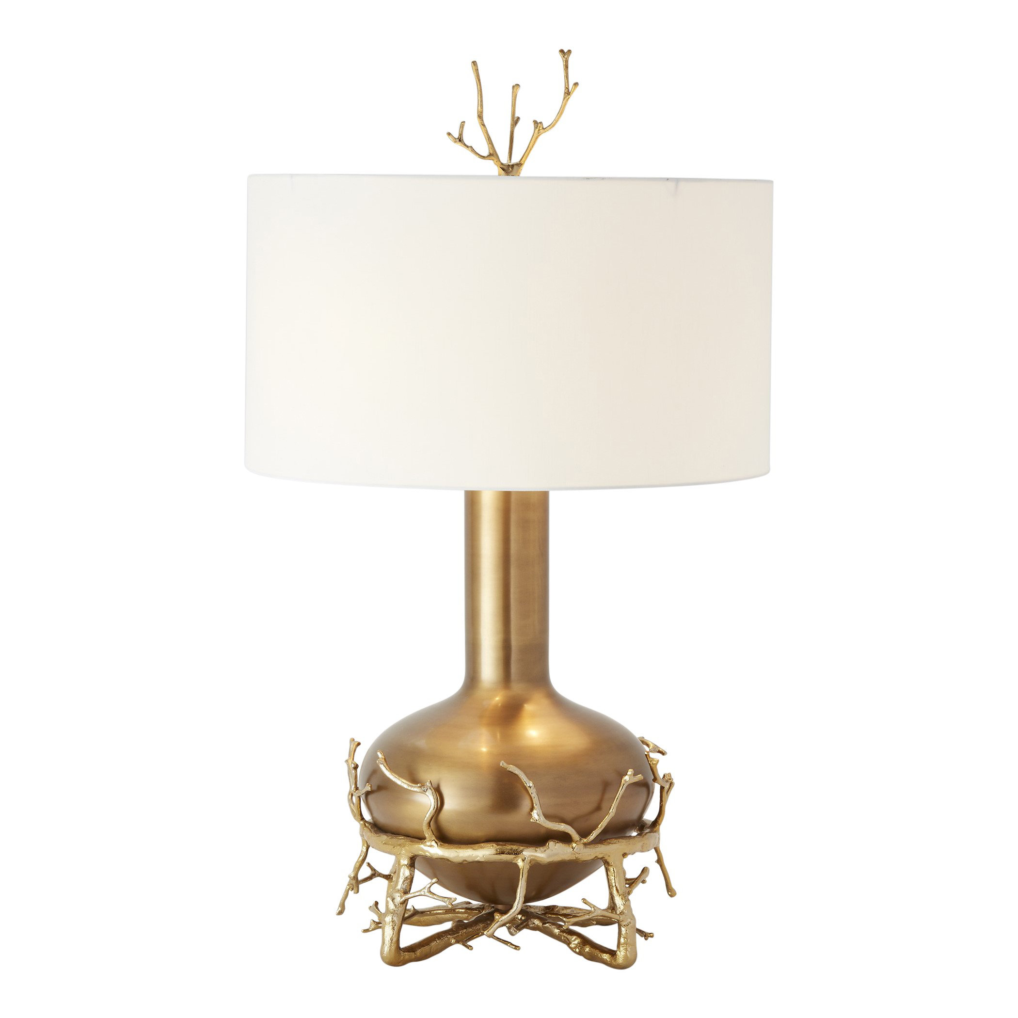 Global Views Fat Brass Twig Table Lamp Wayfair