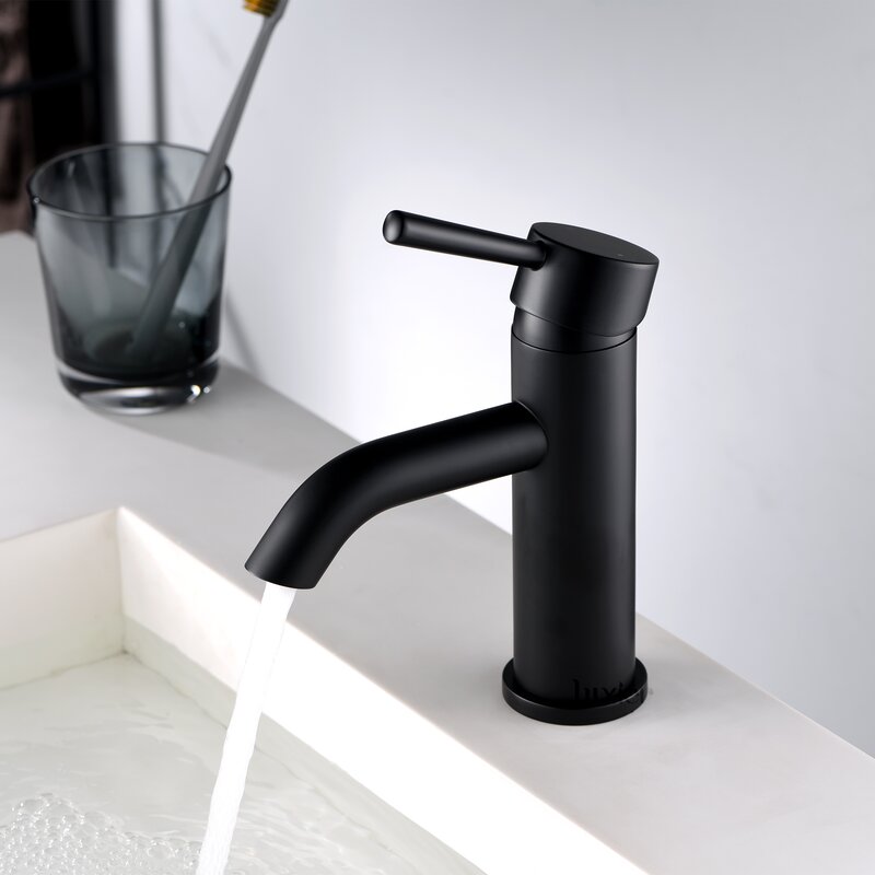 Luxier Single Hole Bathroom Faucet with Drain Assembly & Reviews | Wayfair