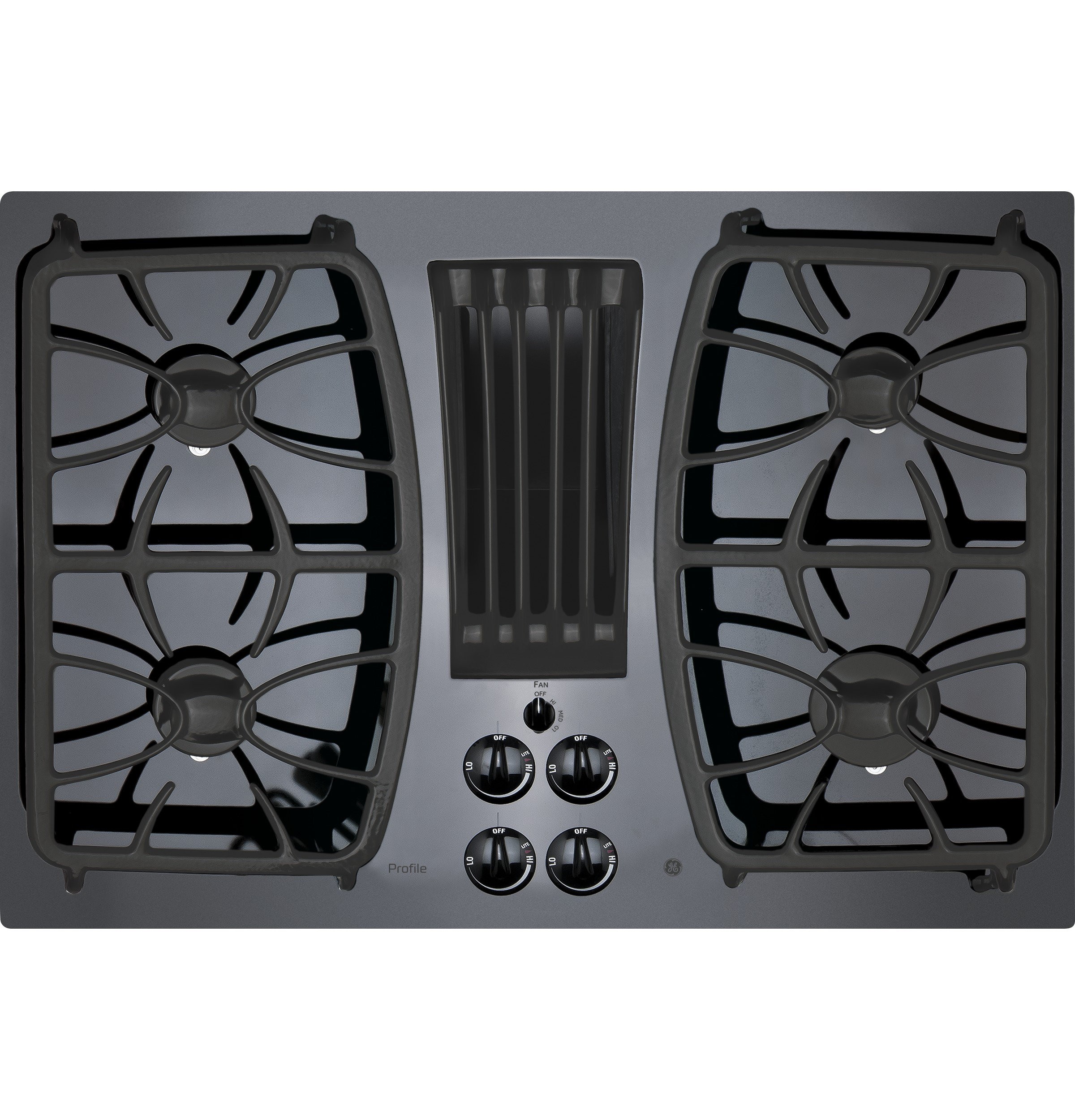 GE Profile™ Natural Gas 4 Burner Cooktop with Downdraft Ventilation