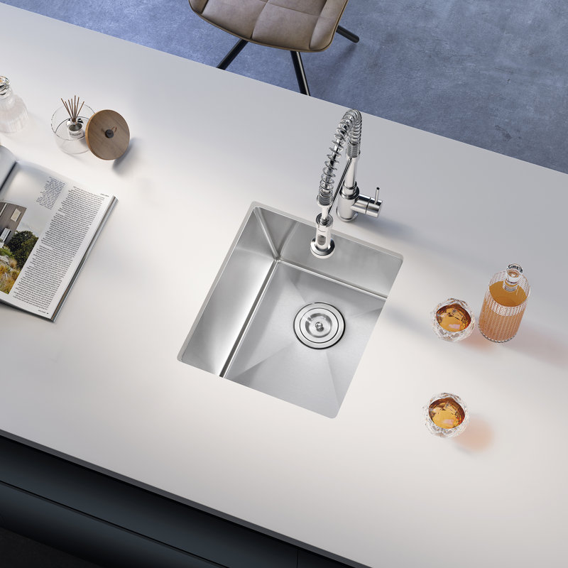 Reginox Houston 40x40 Single Bowl Stainless Steel Inset / Undermount - View #7