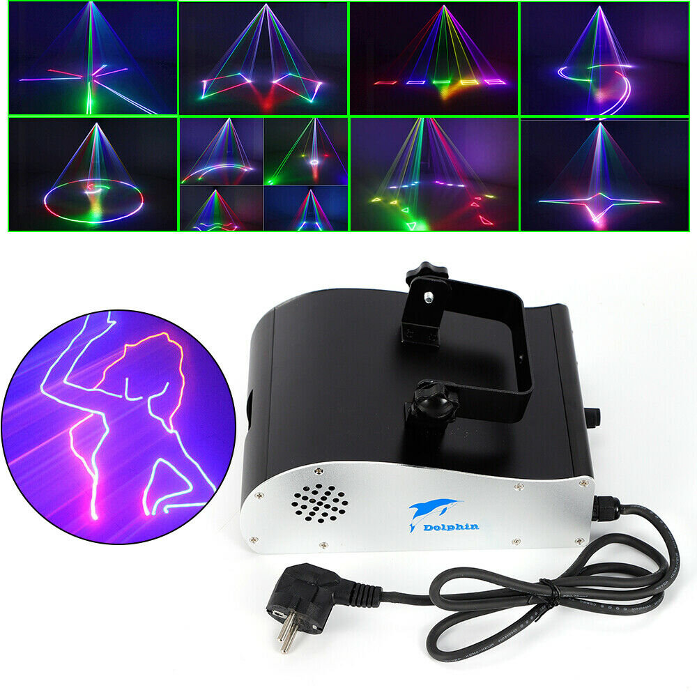 YINXIER Stage Party Lighrgb DMX 3D Animation DJ Show Light For Bands KTV  Club Party Lighting Projector Show Wedding Stage More Than 128 Patterns,  Over 350 Effects（ 1000Mw ） - Wayfair Canada