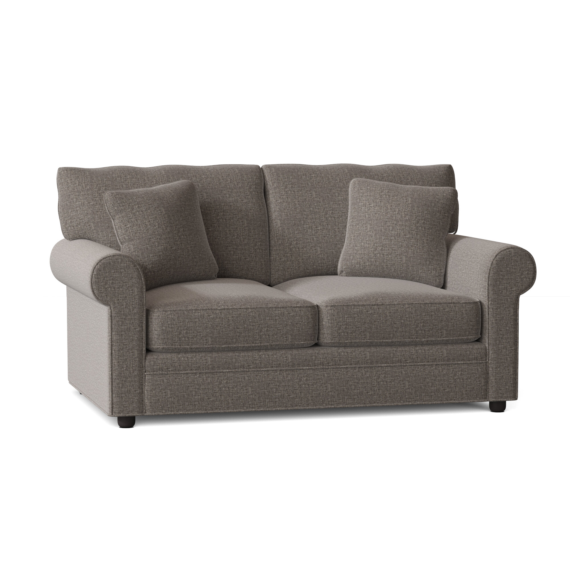 Newton 67” Rolled Arm Loveseat with Reversible Cushions